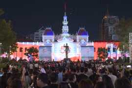3D mapping show and fireworks display in Ho Chi Minh City