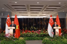 Vietnamese, Singaporean leaders brief media on outcomes of talks