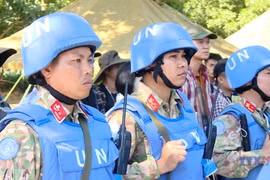 Vietnamese military engineers rehearse ahead of UN Peacekeeping Mission