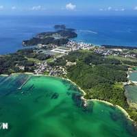 An aerial view of Co To Lon island. (Photo: VNA)