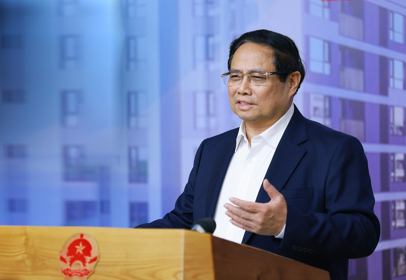 PM Pham Minh chinh is the head of the national steering committee for building a private economic development project. (Photo: VNA)
