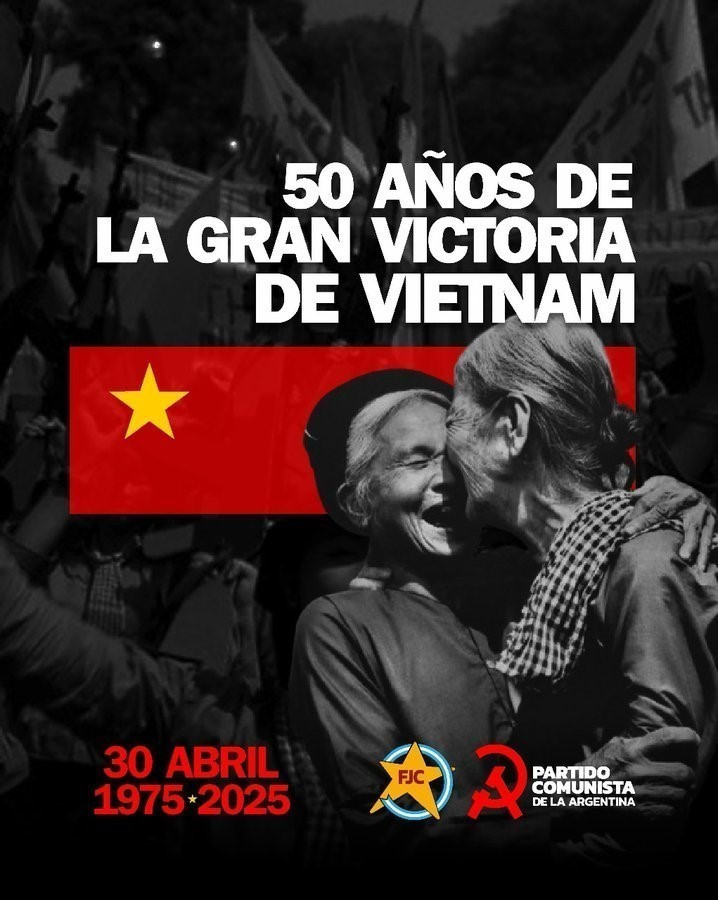 The Communist Party of Argentina shares the image on its social media. (Screenshot photo)