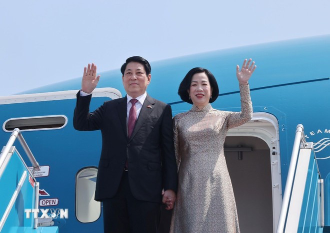 President Luong Cuong and his spouse Nguyen Thi Minh Nguyet will pay a state visit to Angola from August 6-9. (Photo: VNA)