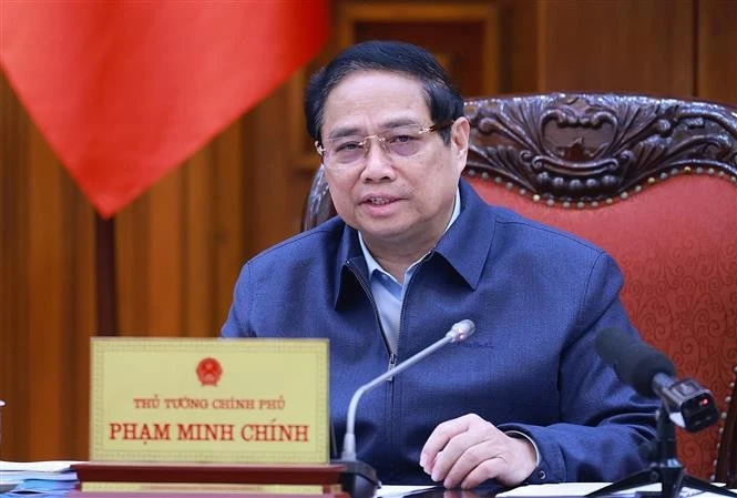 PM Pham Minh Chinh at the sixth meeting of the Government’s steering committee to review the implementation of Resolution No. 18-NQ/TW on December 29. (Photo: VNA)