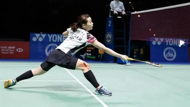 Vietnam's top badminton player Nguyen Thuy Linh will compete in three European events in February and March. (Photo: thethao247.com.vn)