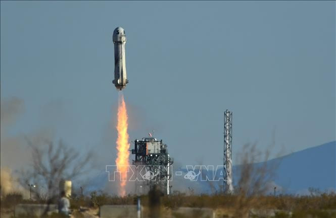 Blue Origin's New Shepard rocket (Photo: AFP/VNA)