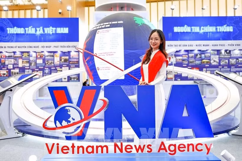 The VNA pavilion at the national exhibition themed “80-Year Journey of Independence – Freedom – Happiness” (Photo: VNA) 