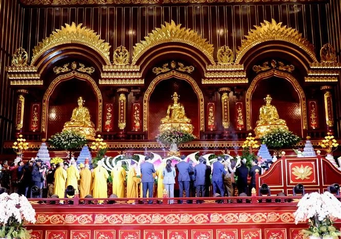 At the opening ceremony of the Yen Tu Spring Festival on February 7 (Photo: VNA)