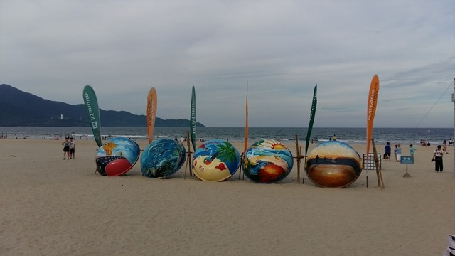 The creative space is being set up at East Sea Park in Da Nang city. Local people, tourists and kids can participate in the event to express their memories about Da Nang city over the past 50 years. (Photo: VNA)