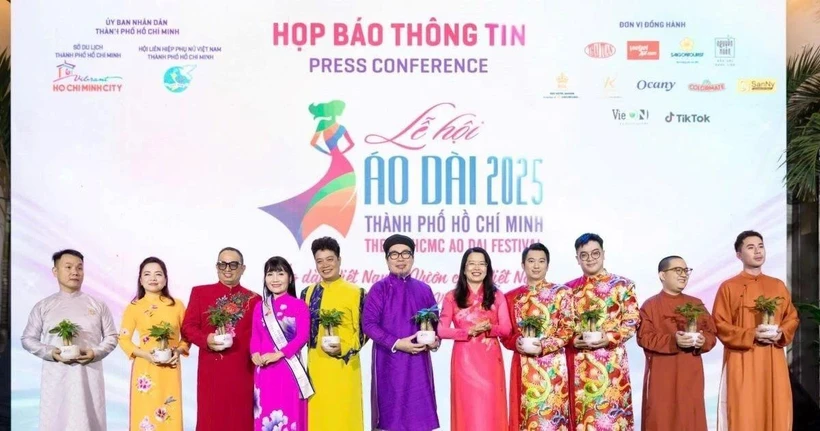 At the press conference to launch the HCM City Ao dai Festival (Photo: VNA)