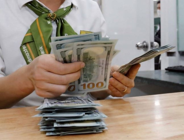 The daily reference exchange rate is set at 25,114 VND/USD on October 14. (Photo: VNA)