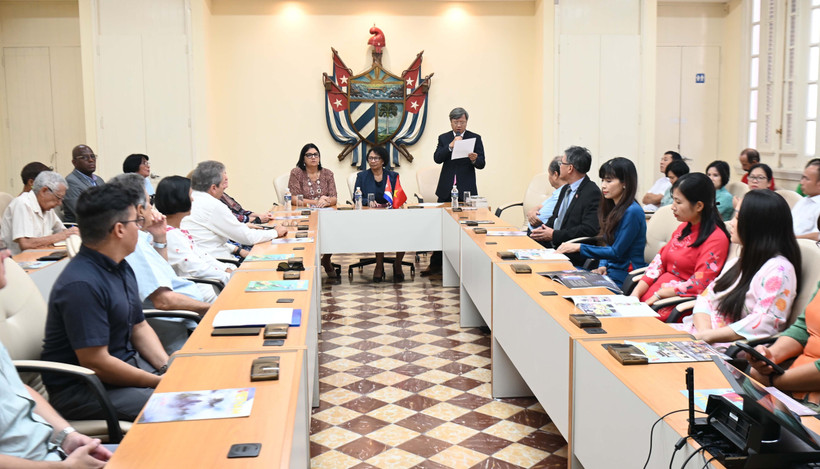 At the inauguration of the department to study Vietnam and President Ho Chi Minh (Photo: VNA)
