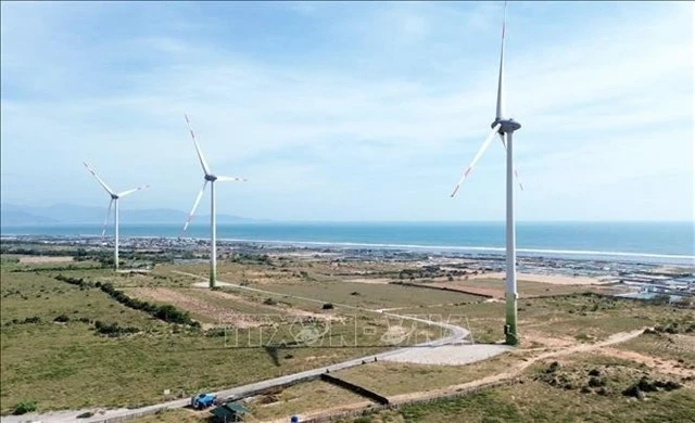 A wind power project in the south-central province of Ninh Thuan (Photo: VNA)