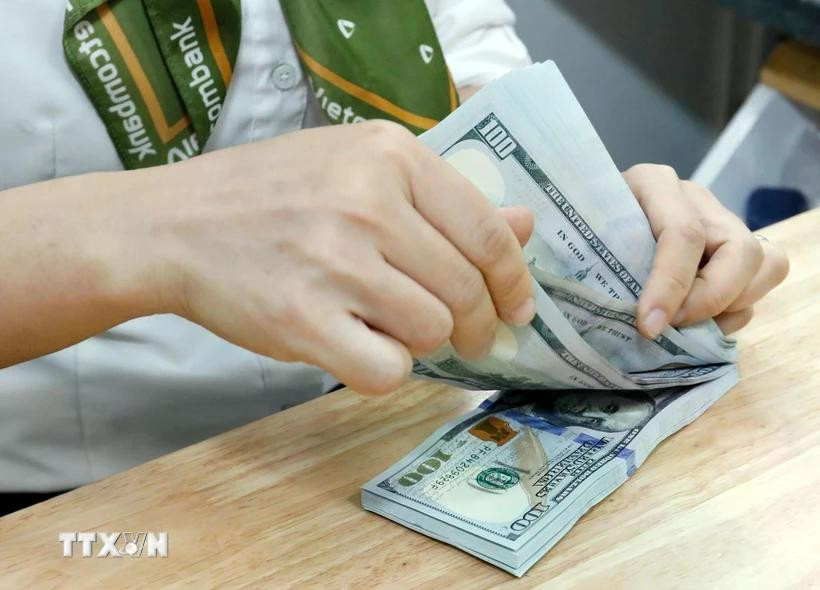 The daily reference exchange rate for the US dollar is set at 24,333 VND/USD on January 16. (Photo: VNA)
