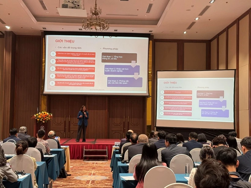 At the workshop on digital transformation in the logistics sector in Hanoi on January 9. (Photo: VNA)