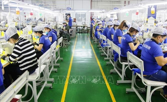 Inside Apparel Far Eastern Company Limited in Binh Duong province. (Photo: VNA)