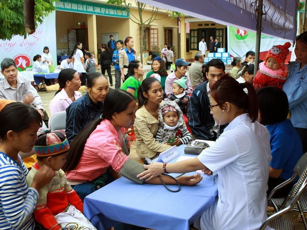 Medical examinations provided for ethnic people in Thai Nguyen province. (Photo: VNA)