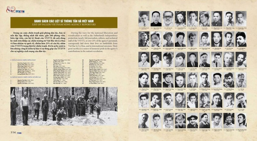 Nearly 260 reporters, editors, and technicians laid down their lives during wartime. (Photo: VNA)