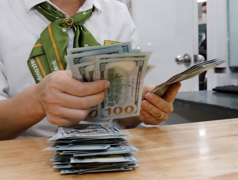 The daily reference exchange rate is set at 25,208VND/USD on September 16. (Photo: VNA)
