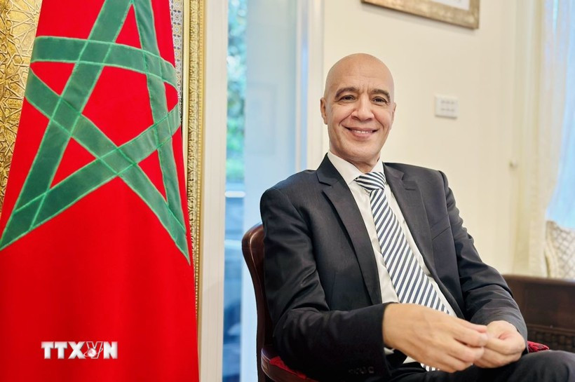 Moroccan Ambassador to Vietnam Jamale Chouaibi (Photo: VNA)
