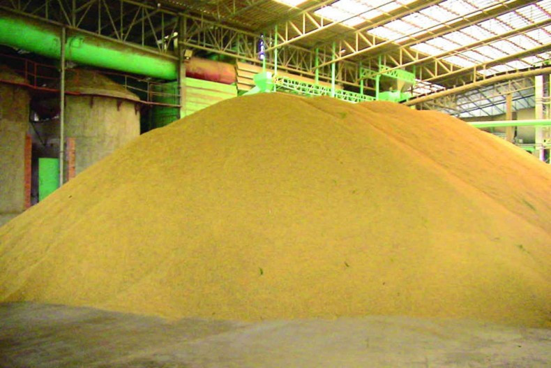 A stockpile of rice in storage. (Photo: Thailand's Ministry of Commerce)