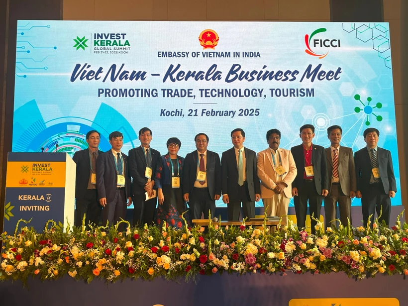 At the Vietnam - Kerala Business Meet on February 21 (Photo: VNA)