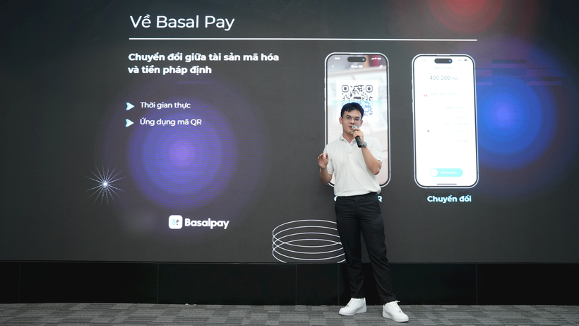 Basal Pay addresses critical bottlenecks in foreign visitors’ transactions and enables direct conversion between crypto assets and fiat money within seconds. (Photo: baodanang.vn)