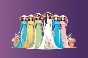 Vietnamese women celebrate "Ao Dai Week" 2025