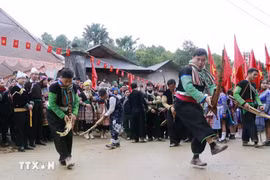 Forest worship ceremony of Mong people in Na Hau