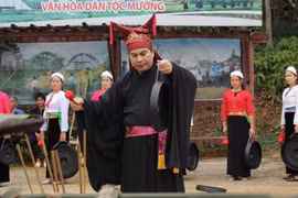 Muong ethnic people promoting traditional folk ritual