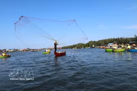 Cam Thanh coconut village charms visitors with basket boat experience