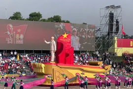 80th National Day parade: Ceremonial vehicle carrying President Ho Chi Minh's portrait