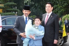 Welcome ceremony for Sultan of Brunei on State visit to Vietnam