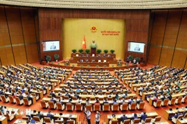 Overview of the opening of the 10th session of the 15th National Assembly. (Photo: VNA)