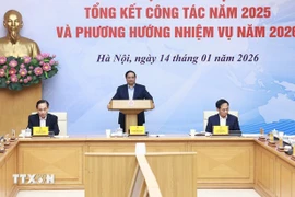Prime Minister Pham Minh Chinh chairs meeting of National Steering Committee for International Integration. (Photo: VNA)