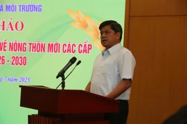 Deputy Minister of Agriculture and Environment Tran Thanh Nam speaks at the workshop. (Photo: nongthonmoi.gov.vn)
