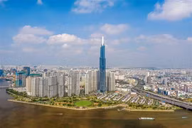 Landmark 81 building, a project of Vingroup, in HCM City (Photo: VNA)
