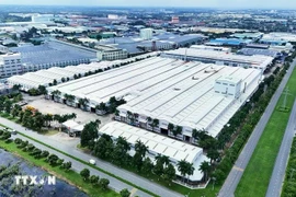 Vinh Loc 2 industrial park in Ben Luc district, Long An province, which borders HCM City's Binh Chanh (Photo: VNA)