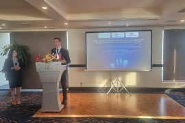 Czech Minister of Industry and Trade Lukas Vlcek speaks at the seminar (Photo: VNA)