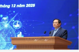 Prime Minister Pham Minh Chinh addresses the third National Forum on Digital Economy and Digital Society in Hanoi on December 20. (Photo: VNA)