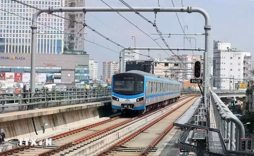 The Ben Thanh-Suoi Tien metro line in HCM City. (Photo: VNA)
