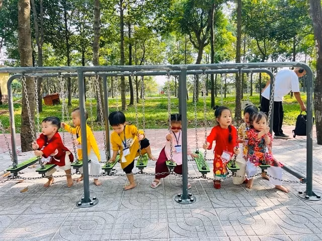 Children play at a public park in HCM City’s Phu Nhuan district. (Photo: VNS/VNA)