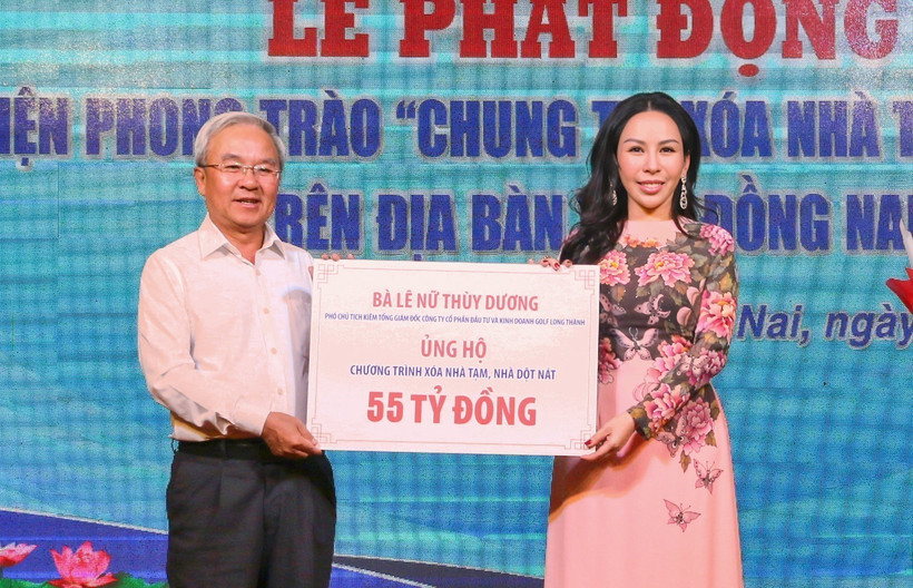 Dong Nai-based KN Holdings contributes 55 billion VND to help the province meet its housing target. (Photo: VNA)