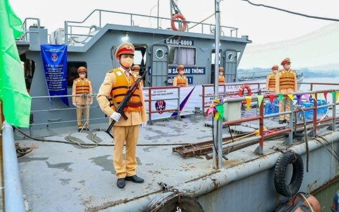 The scheme is designed to modernise infrastructure and equipment for the waterway police force, thus enhancing their operational capacity.(Photo: VNA)