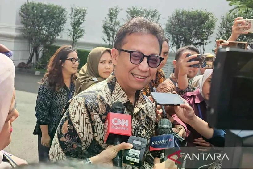 Health Minister Budi Gunadi Sadikin at the Presidential Palace in Jakarta. (Photo: Antara)