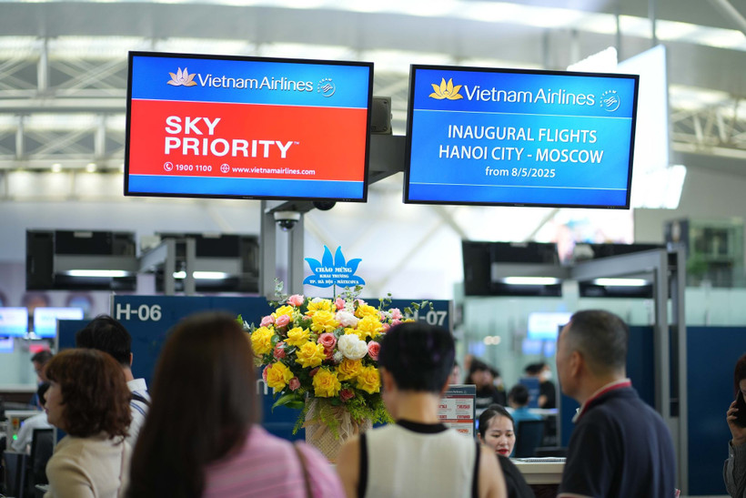 Vietnam Airlines resumes direct Hanoi–Moscow flights on May 8. (Photo: VNA)