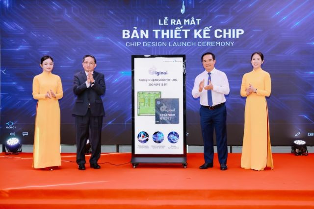 The CT Group has officially launched a Vietnamese-designed Internet of Things (IoT) chip. (Photo courtesy of the company)