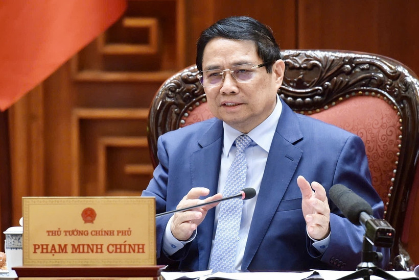 Prime Minister Pham Minh Chinh chairs the meeting (VNA)