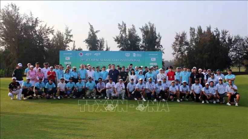 The Da Nang golf tournament gathers entrepreneurs from Asia-Pacific. (Photo: VNA)