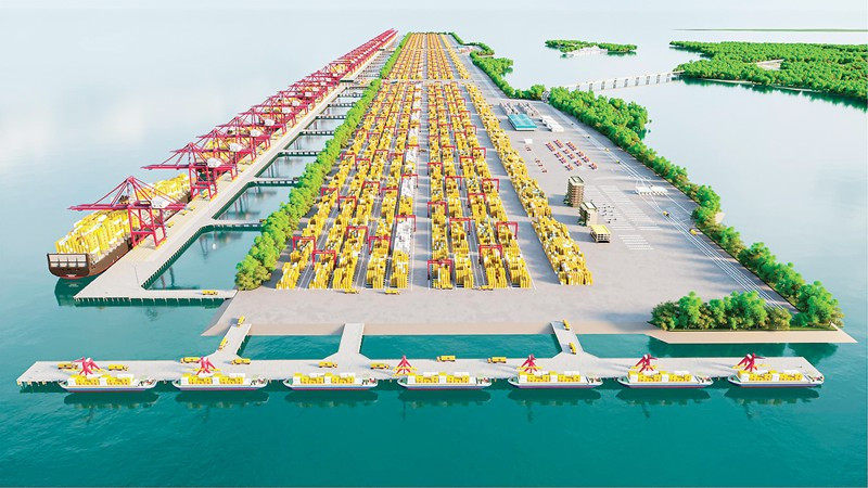 The Can Gio port terminal zone is planned to have 2 to 4 berths by 2030, with a projected cargo throughput of 28.8 to 57.6 million tonnes. (Photo: VNA)